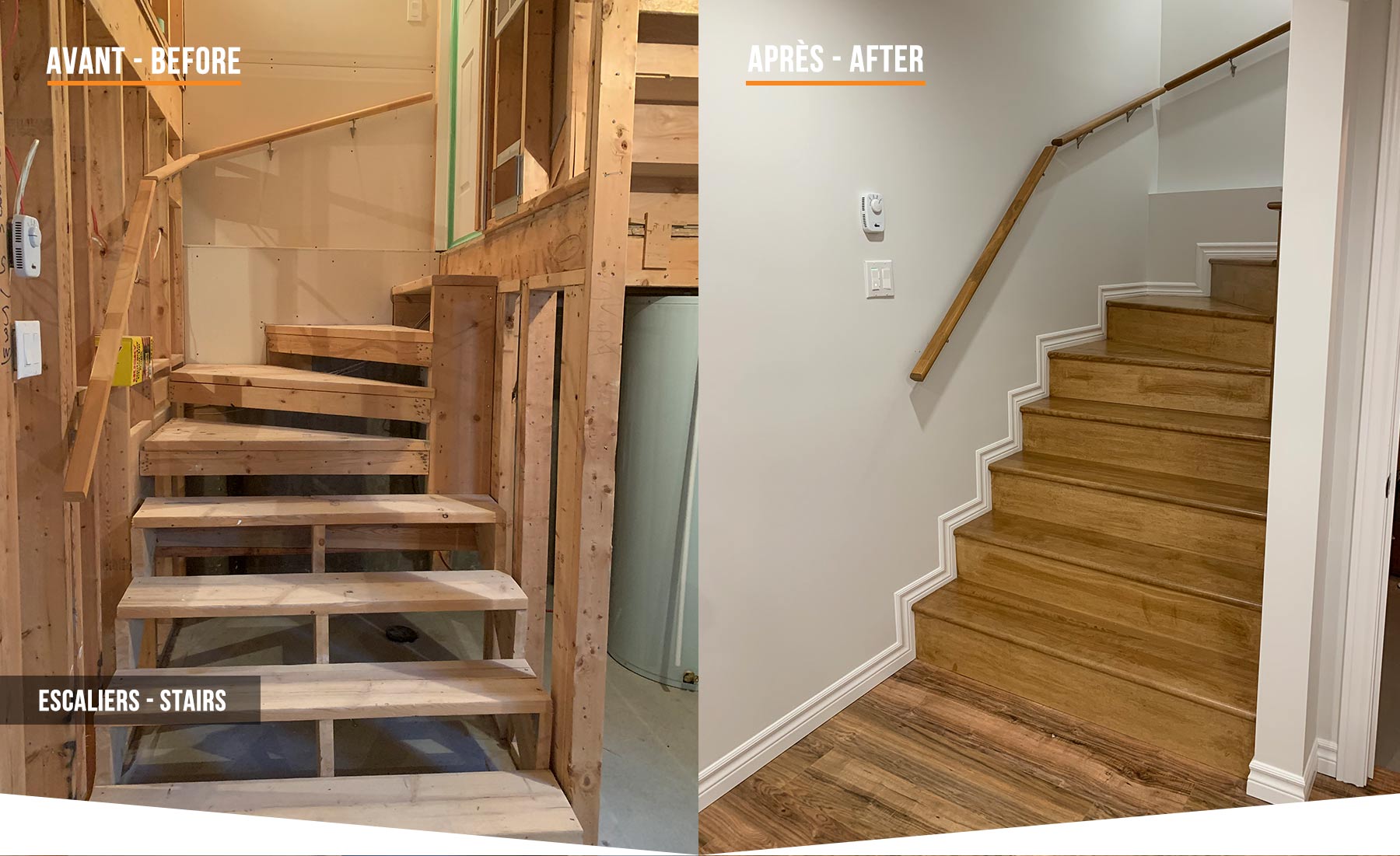 Before and After Stairs