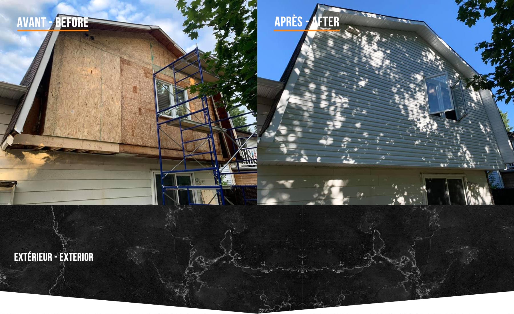 Before and After Exterior